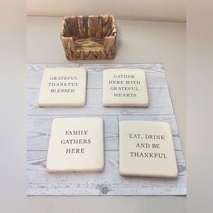 Set of 4 heavy coasters